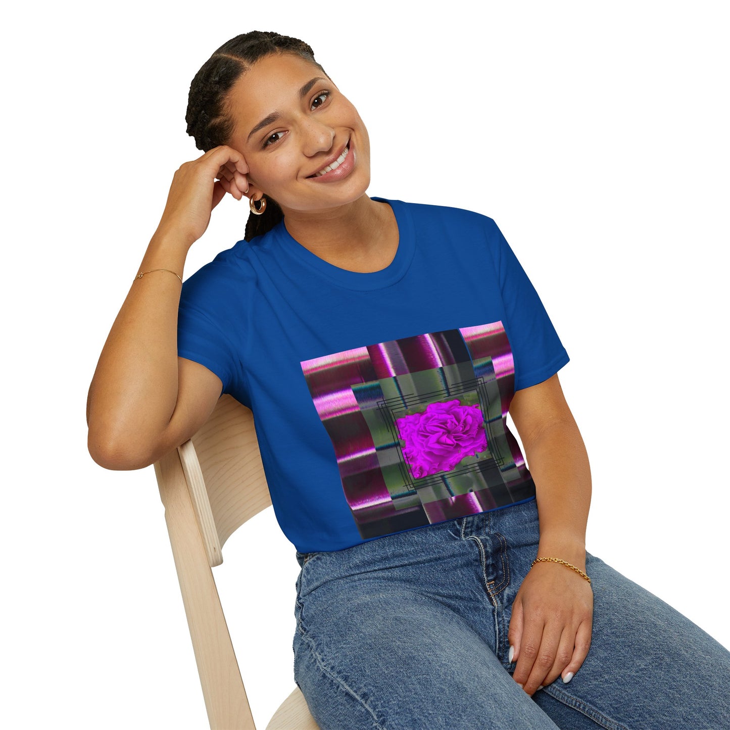 Vibrant Abstract Art T-Shirt, Trendy Graphic Tee, Softstyle Shirt, Unique Gift for Art Lovers, Casual Everyday Wear