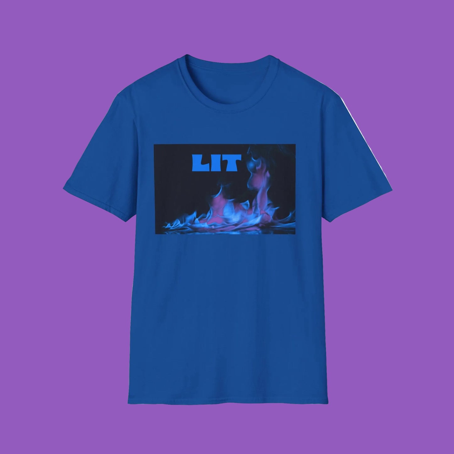 Lit Blue Flame T-Shirt