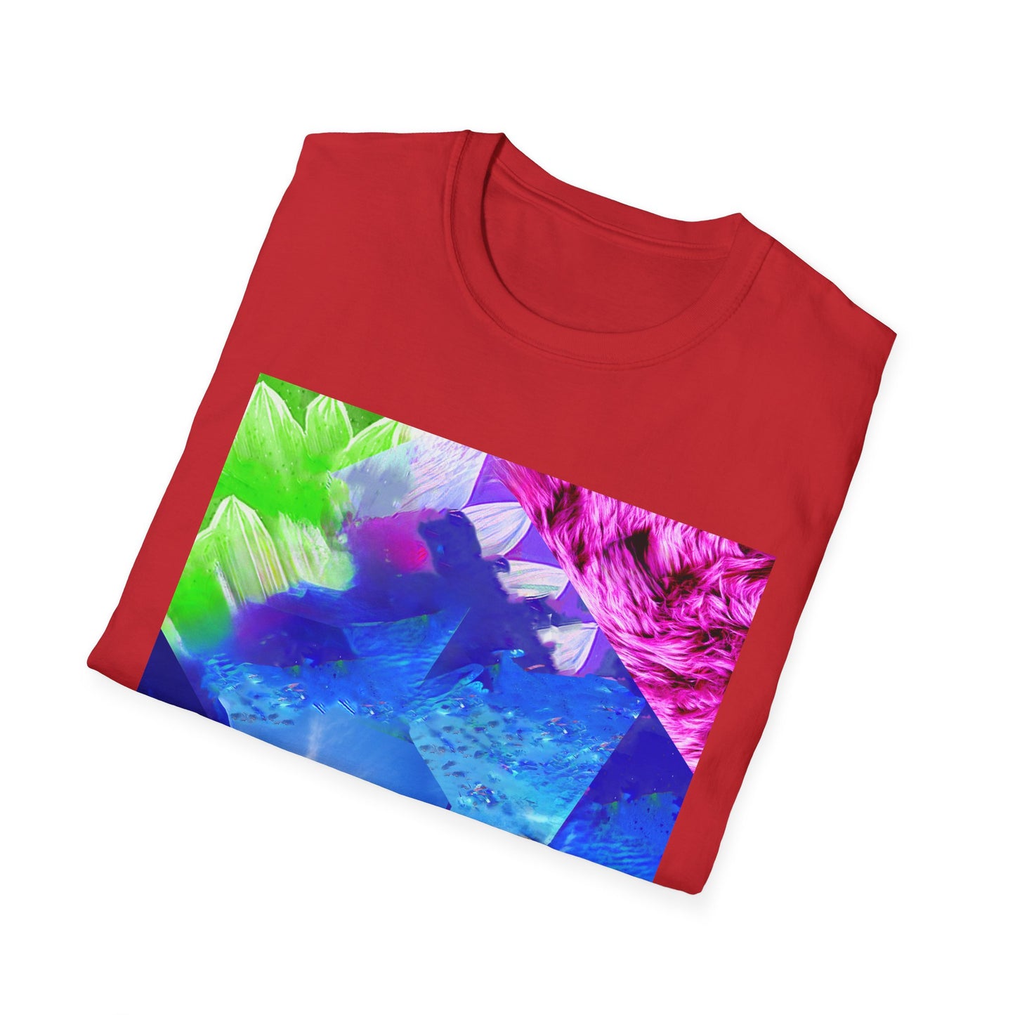 Colorful Moonlit Distorted Vibes Unisex T-Shirt, Graphic Tee, Casual Wear, Summer Fashion, Trendy Gift for Friends