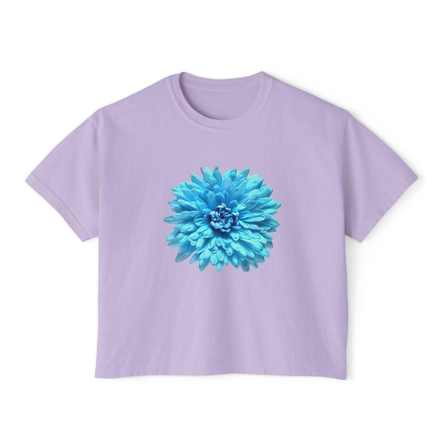 Floral Women's Boxy Tee, Casual Summer T-Shirt, Boho Chic Top, Gift for Her, Trendy Graphic Tee