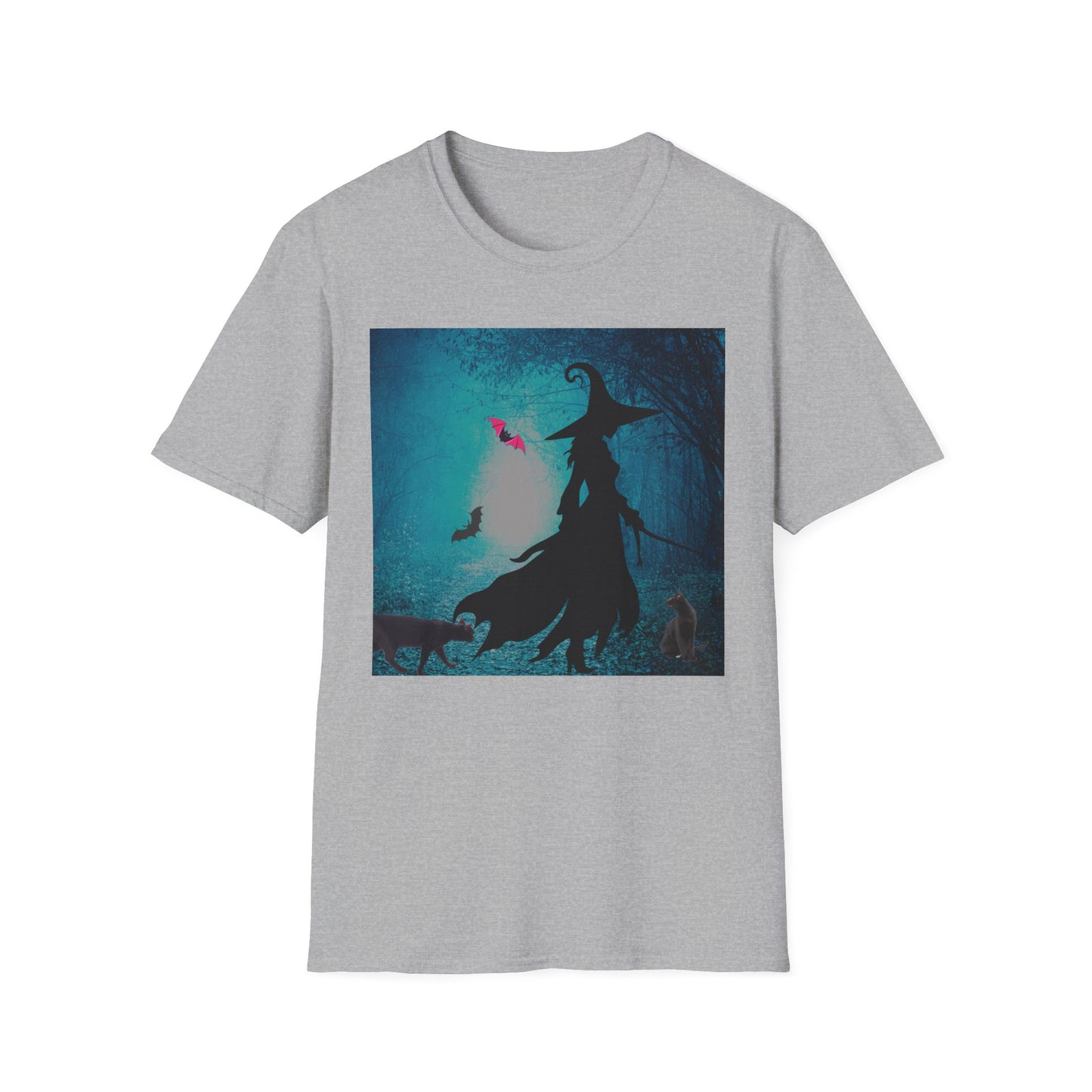 Magical Witch Art T-Shirt, Halloween Tee, Witchy Apparel, Gift for Her, Cute Graphic Shirt, Soft Unisex T-Shirt