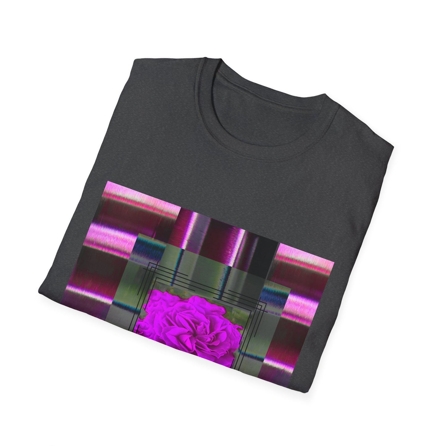Vibrant Abstract Art T-Shirt, Trendy Graphic Tee, Softstyle Shirt, Unique Gift for Art Lovers, Casual Everyday Wear