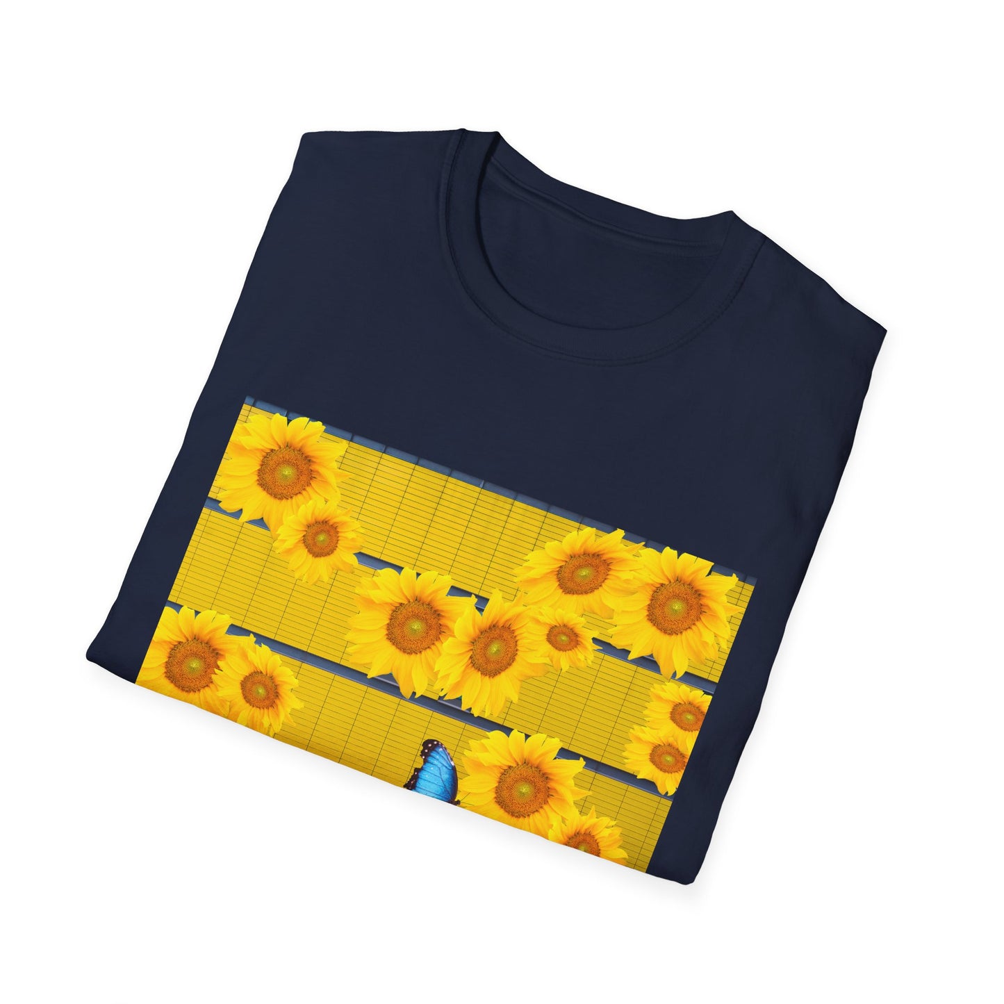 Sunflower & Butterfly Unisex T-Shirt | Floral Graphic Tee, Summer Fashion, Nature Lover Gift, Cute Casual Wear, Birthday Present