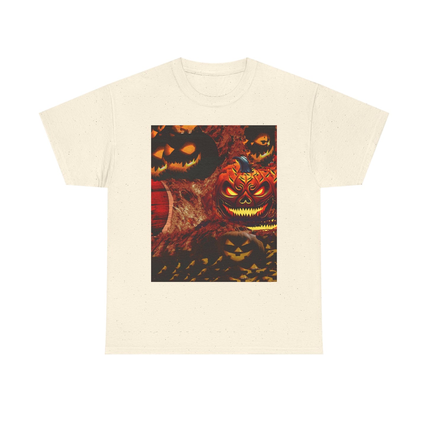 Halloween Distorted Pumpkin Unisex Tee, Spooky Shirt, Fall Apparel, Casual Halloween Outfit, Trick or Treat Tee, Festive Gift