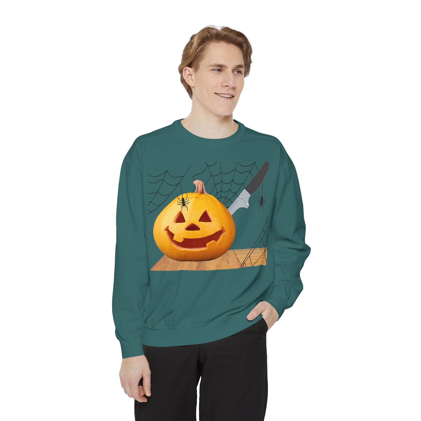 Spooky Pumpkin Sweatshirt, Halloween Apparel, Fall Fashion, Cozy Unisex Crewneck, Pumpkin Decor, Family Friendly Halloween