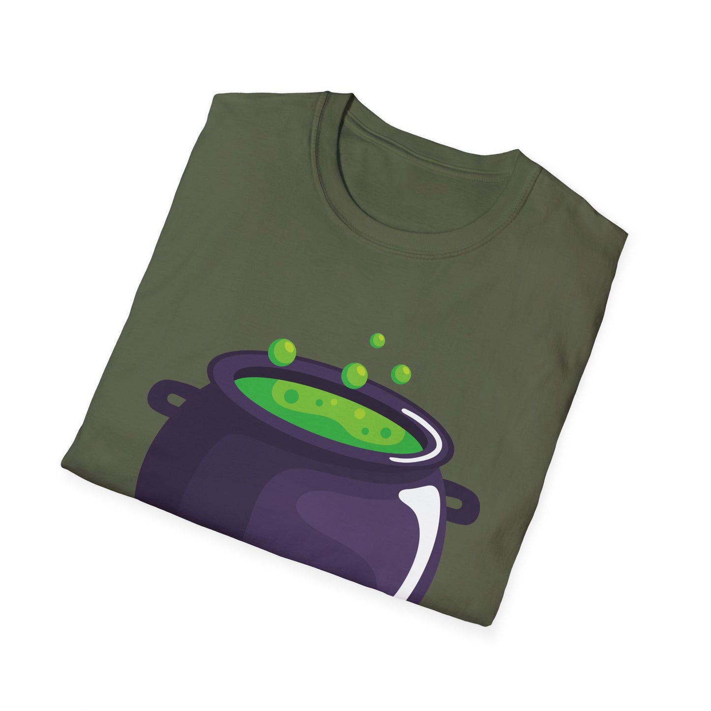 Halloween Potion Cauldron T-Shirt, Unisex Tee, Spooky Shirt, Witchy Apparel, Festival Wear, Halloween Costume