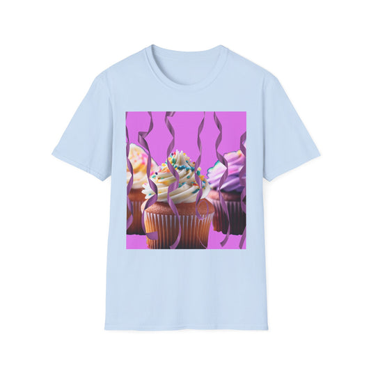 Colorful Cupcake Unisex T-Shirt | Sweet Treats Tee, Birthday Gift, Dessert Lover’s Apparel, Cute Food Shirt, Fun Casual Wear