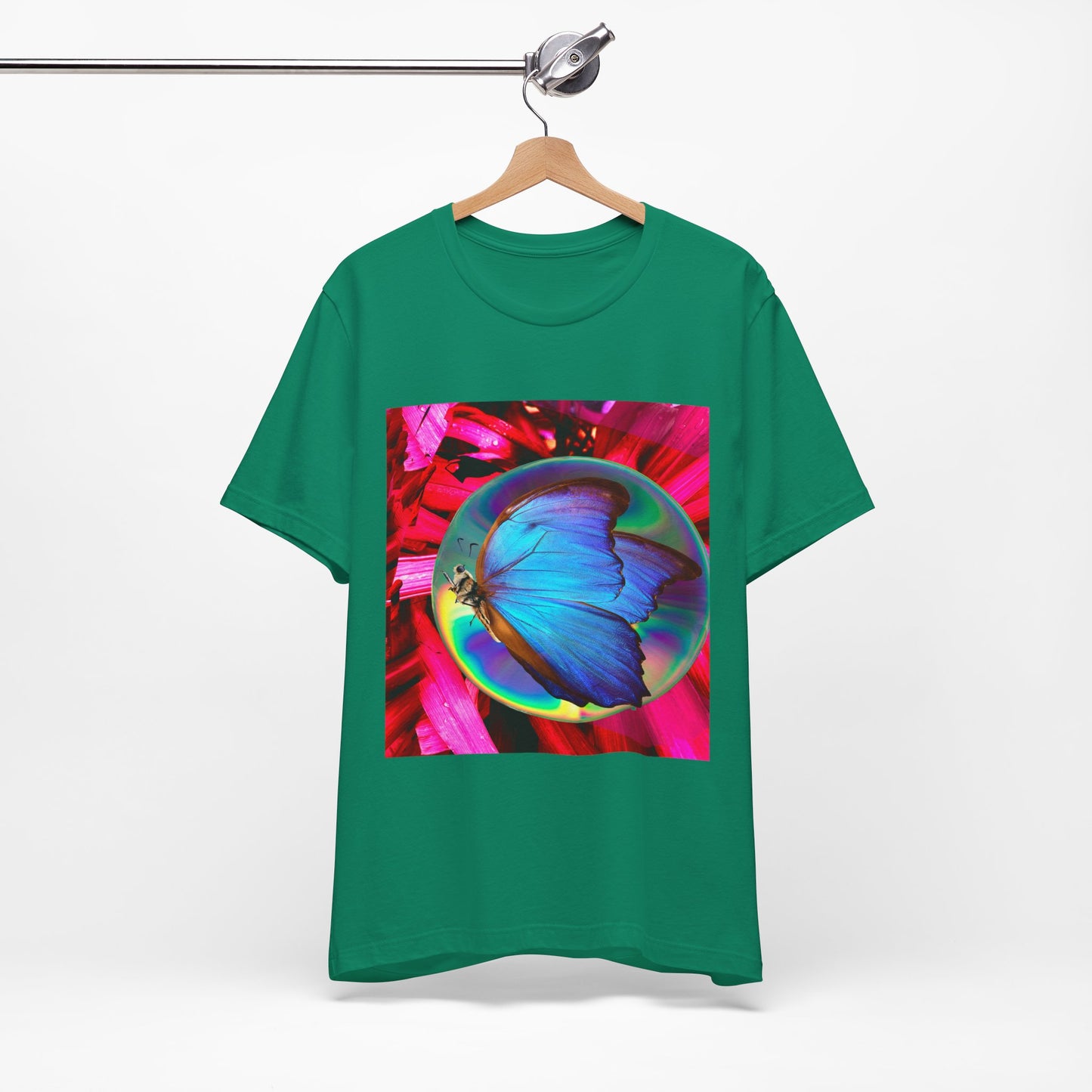 Colorful Butterfly Graphic Tee, Butterfly Shirt, Unisex T-Shirt, Nature Lover Gift, Casual Summer Wear, Vibrant Art Tee