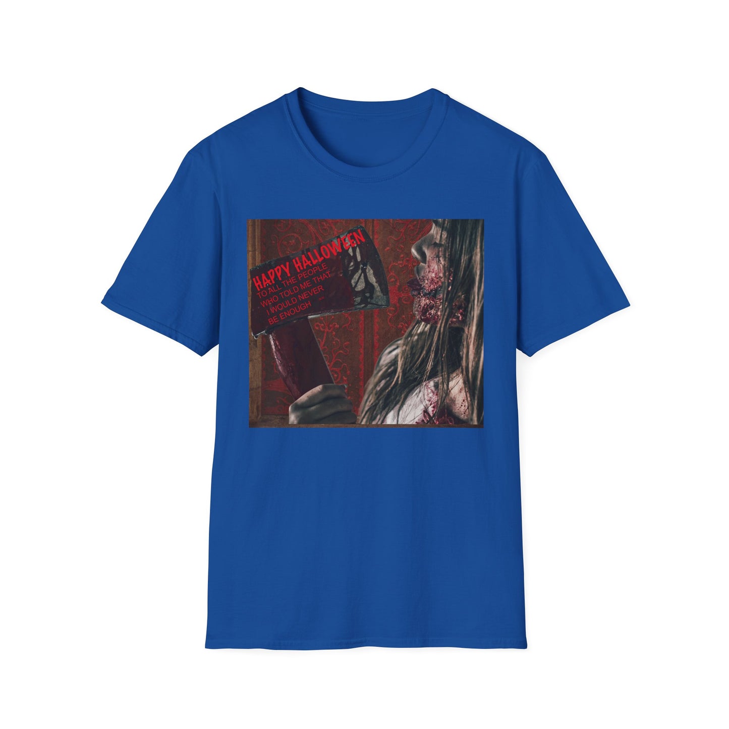 Halloween Horror Movie Axe Girl Unisex T-Shirt, Spooky Gift, Graphic Tee, Halloween Costume, Casual Wear, Men’s & Women’s Tee