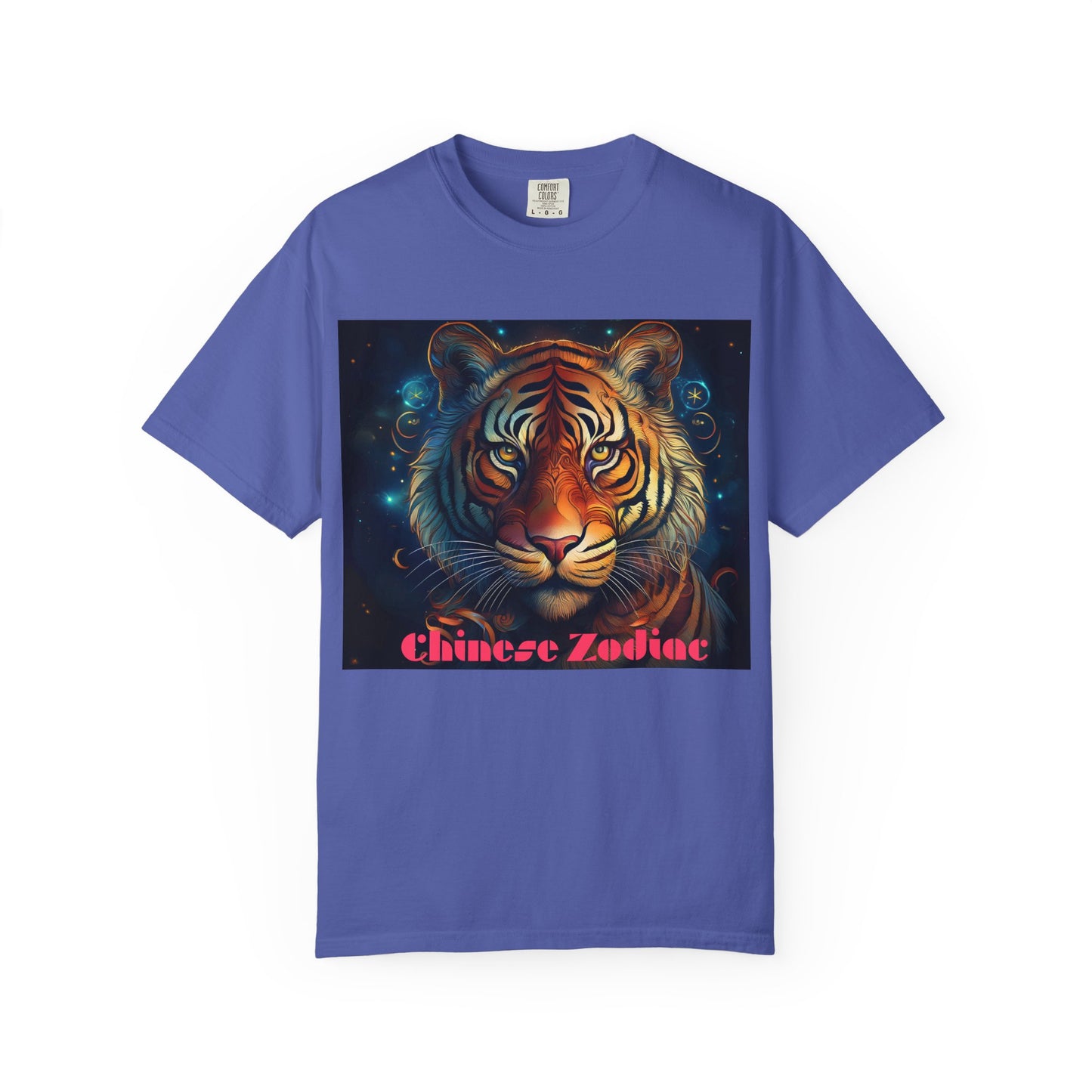 Chic Chinese Zodiac Tiger T-Shirt, Unisex Graphic Tee, Astrology Apparel, Zodiac Fashion, Year of the Tiger Shirt