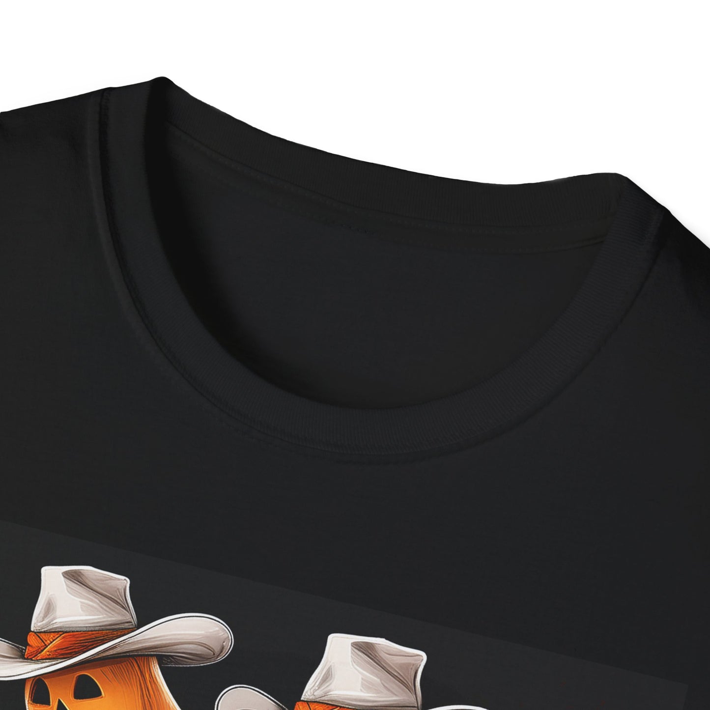 Funny cowboyGhost Bicycle T-Shirt | Halloween Tee for Kids, Unisex Festival Apparel, Ghostly Fun Wear, Spooky Season Gift