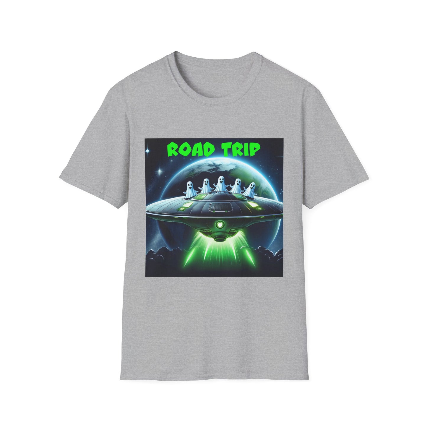Retro Road Trip Alien T-Shirt | Unisex Graphic Tee, Space Adventure Shirt, Gift for Travelers, Cool Summer Tee, Road Trip Essentials