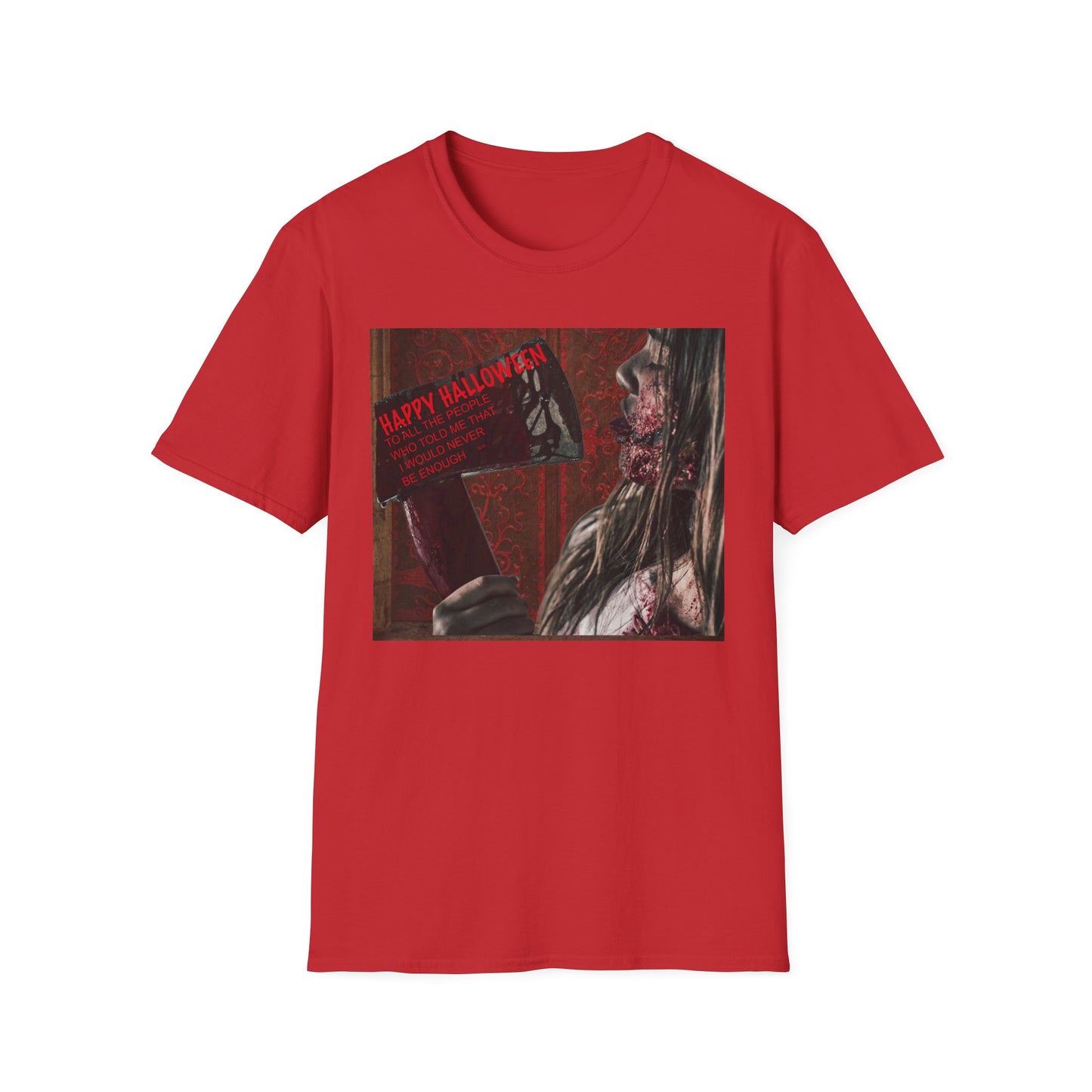 Halloween Horror Movie Axe Girl Unisex T-Shirt, Spooky Gift, Graphic Tee, Halloween Costume, Casual Wear, Men’s & Women’s Tee