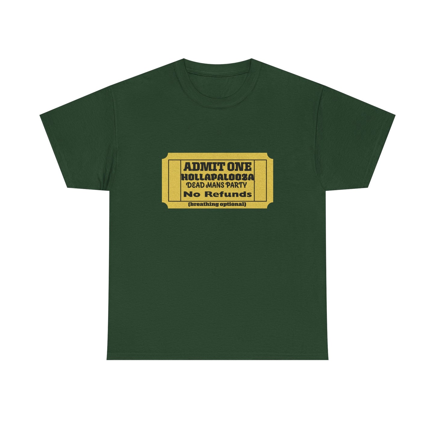 Halloween humor Festival Event Unisex Tee - Admit One Ticket Design, Comfy T-Shirt for Concerts, Casual Wear, Gift Idea, Party Essentials