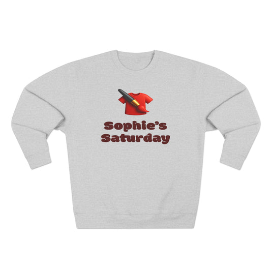 Sophies Saturday Sweatshirt, Cozy Unisex Crewneck, Weekend Vibes Gift, Customized Apparel, Casual Wear for Her