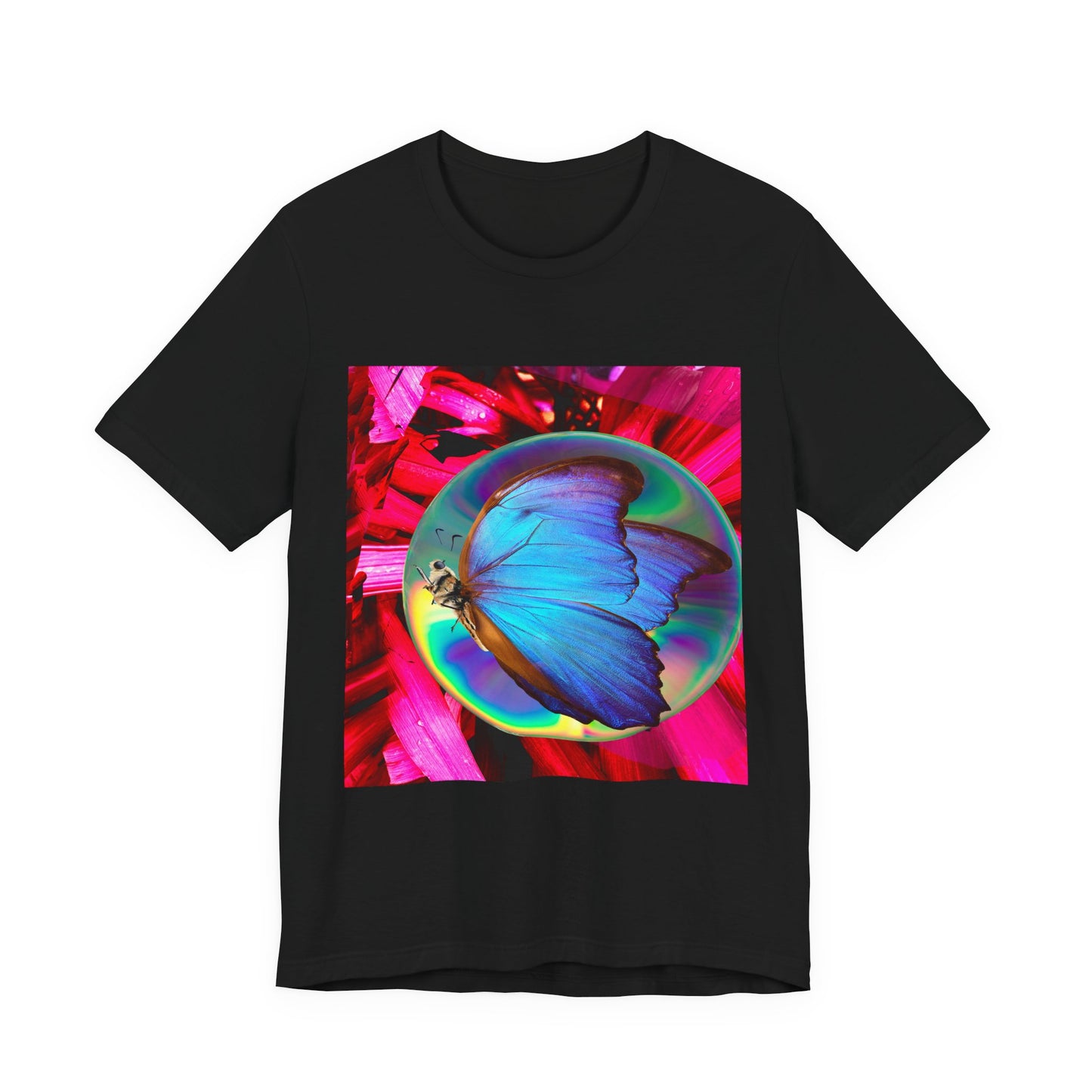 Colorful Butterfly Graphic Tee, Butterfly Shirt, Unisex T-Shirt, Nature Lover Gift, Casual Summer Wear, Vibrant Art Tee