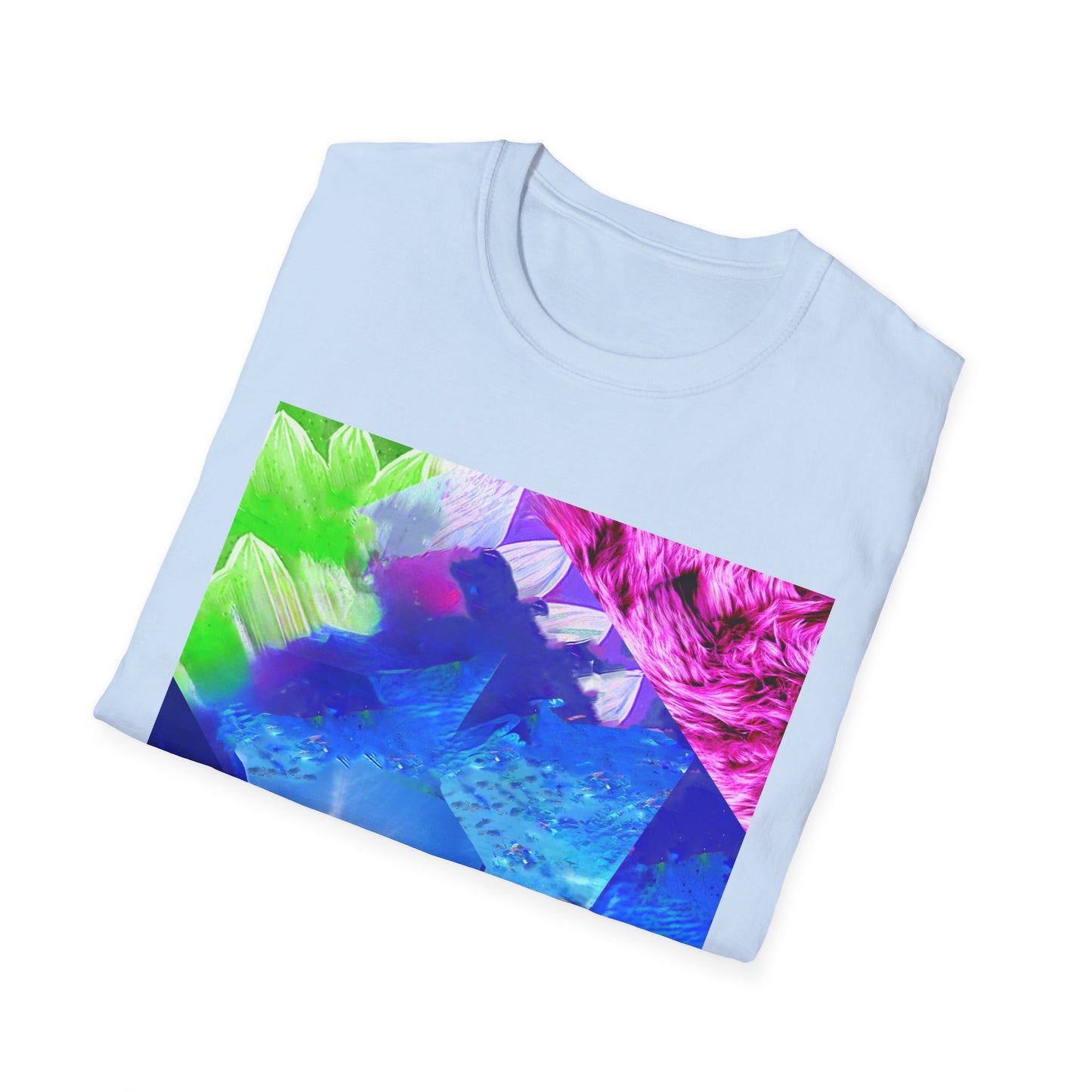 Colorful Moonlit Distorted Vibes Unisex T-Shirt, Graphic Tee, Casual Wear, Summer Fashion, Trendy Gift for Friends