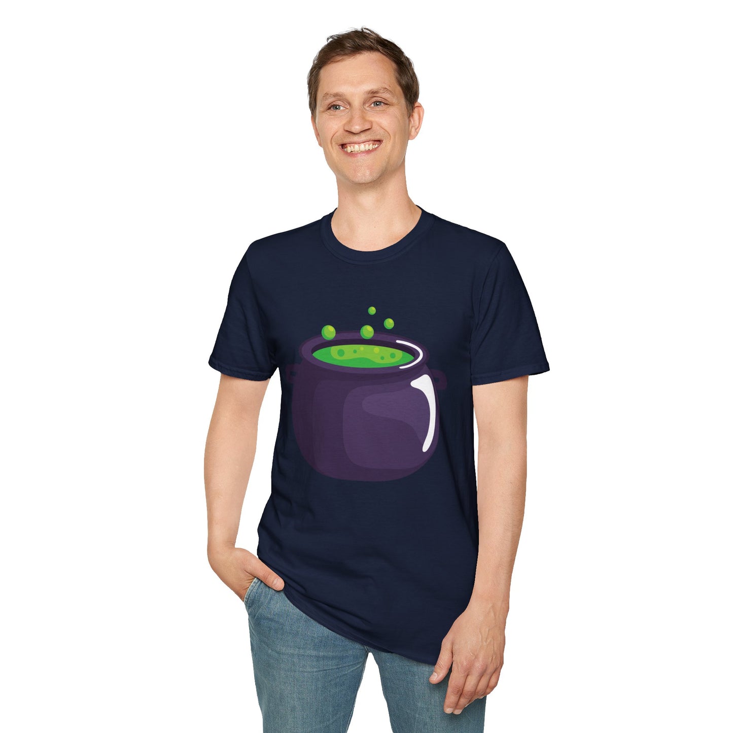 Halloween Potion Cauldron T-Shirt, Unisex Tee, Spooky Shirt, Witchy Apparel, Festival Wear, Halloween Costume