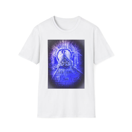 Mystical Pyramid Unisex T-Shirt, Trendy Graphic Tee, Eye of Providence Shirt, Casual Wear, Gift for Occasions