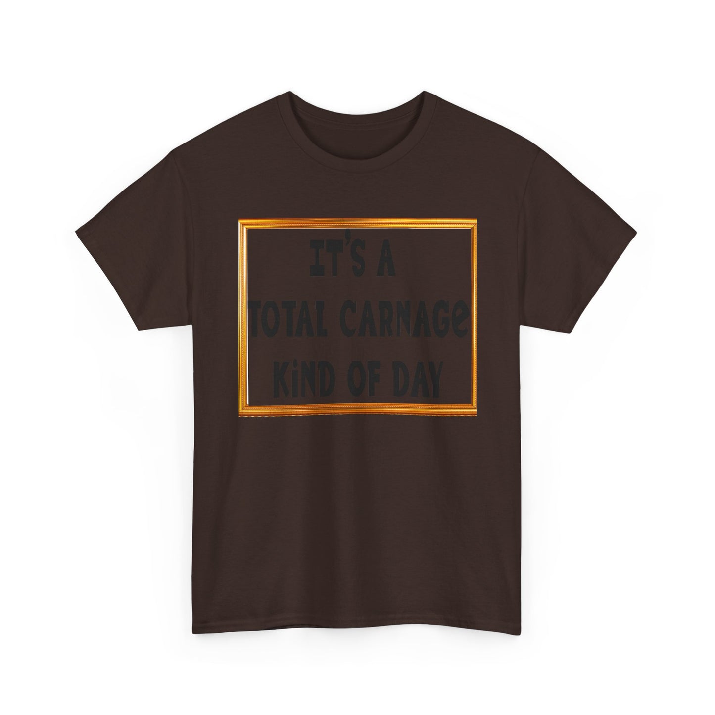 Total Carnage Unisex Heavy Cotton Tee, Casual t-shirt, Graphic Tee, Humor Shirt, Gift for Friends, Fun Apparel