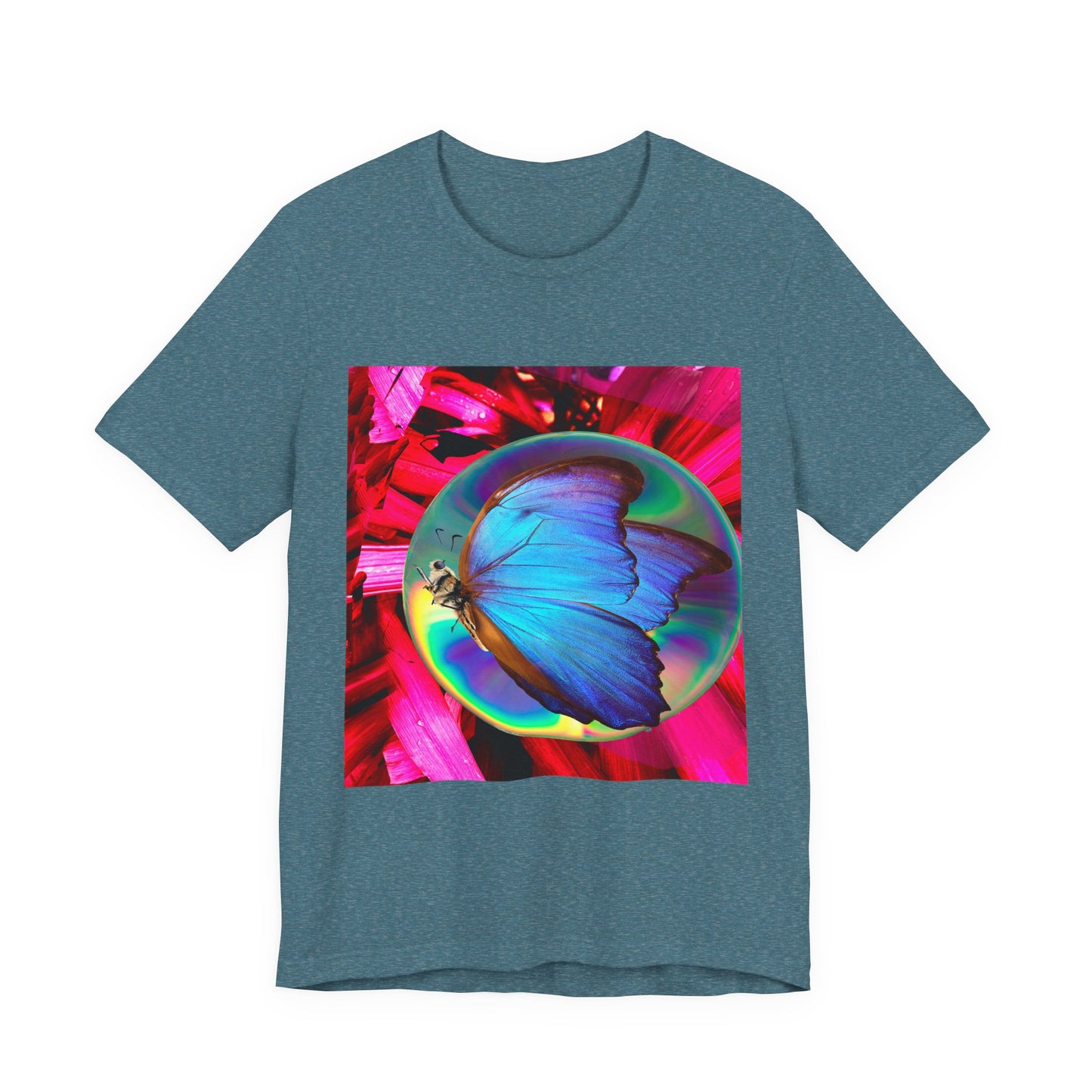 Colorful Butterfly Graphic Tee, Butterfly Shirt, Unisex T-Shirt, Nature Lover Gift, Casual Summer Wear, Vibrant Art Tee
