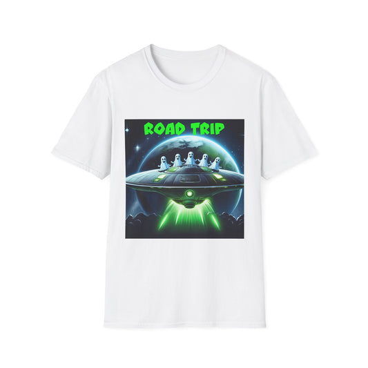 Retro Road Trip Alien T-Shirt | Unisex Graphic Tee, Space Adventure Shirt, Gift for Travelers, Cool Summer Tee, Road Trip Essentials