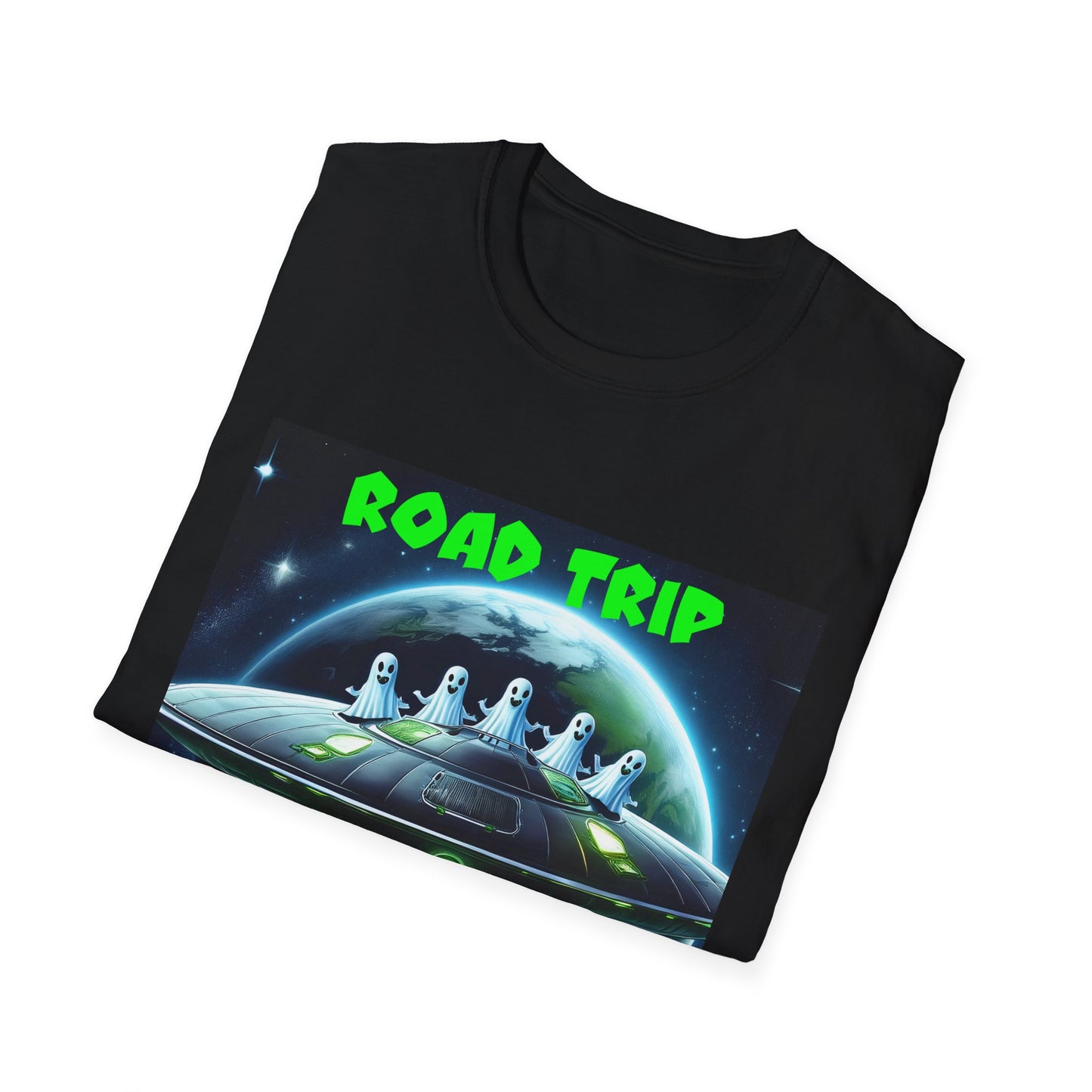 Retro Road Trip Alien T-Shirt | Unisex Graphic Tee, Space Adventure Shirt, Gift for Travelers, Cool Summer Tee, Road Trip Essentials