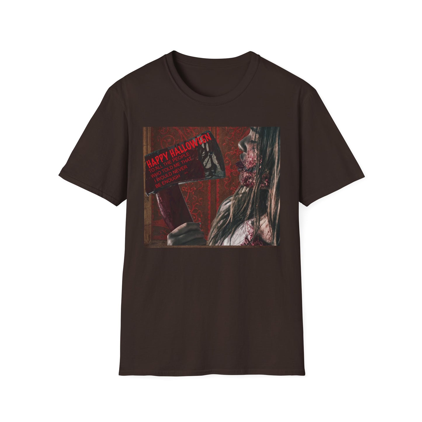 Halloween Horror Movie Axe Girl Unisex T-Shirt, Spooky Gift, Graphic Tee, Halloween Costume, Casual Wear, Men’s & Women’s Tee