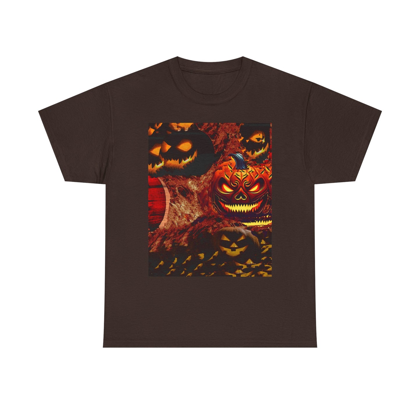 Halloween Distorted Pumpkin Unisex Tee, Spooky Shirt, Fall Apparel, Casual Halloween Outfit, Trick or Treat Tee, Festive Gift