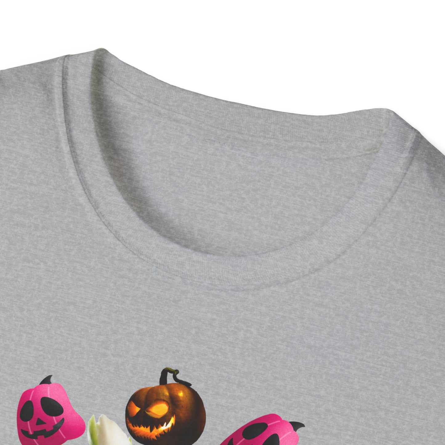 Halloween Pumpkin Bouquet T-Shirt, Cute Fall Tee, Unisex Graphic Shirt, Ideal for Halloween Parties, Seasonal Gift Idea
