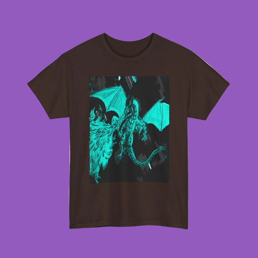Dragon Wings T-Shirt – Neon Gothic Fantasy Tee