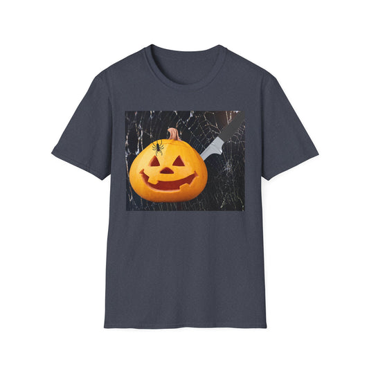 Halloween Pumpkin Horror T-Shirt, Unisex Tee, Spooky Shirt, Fall Fashion, Halloween Costume, October Celebration Gear
