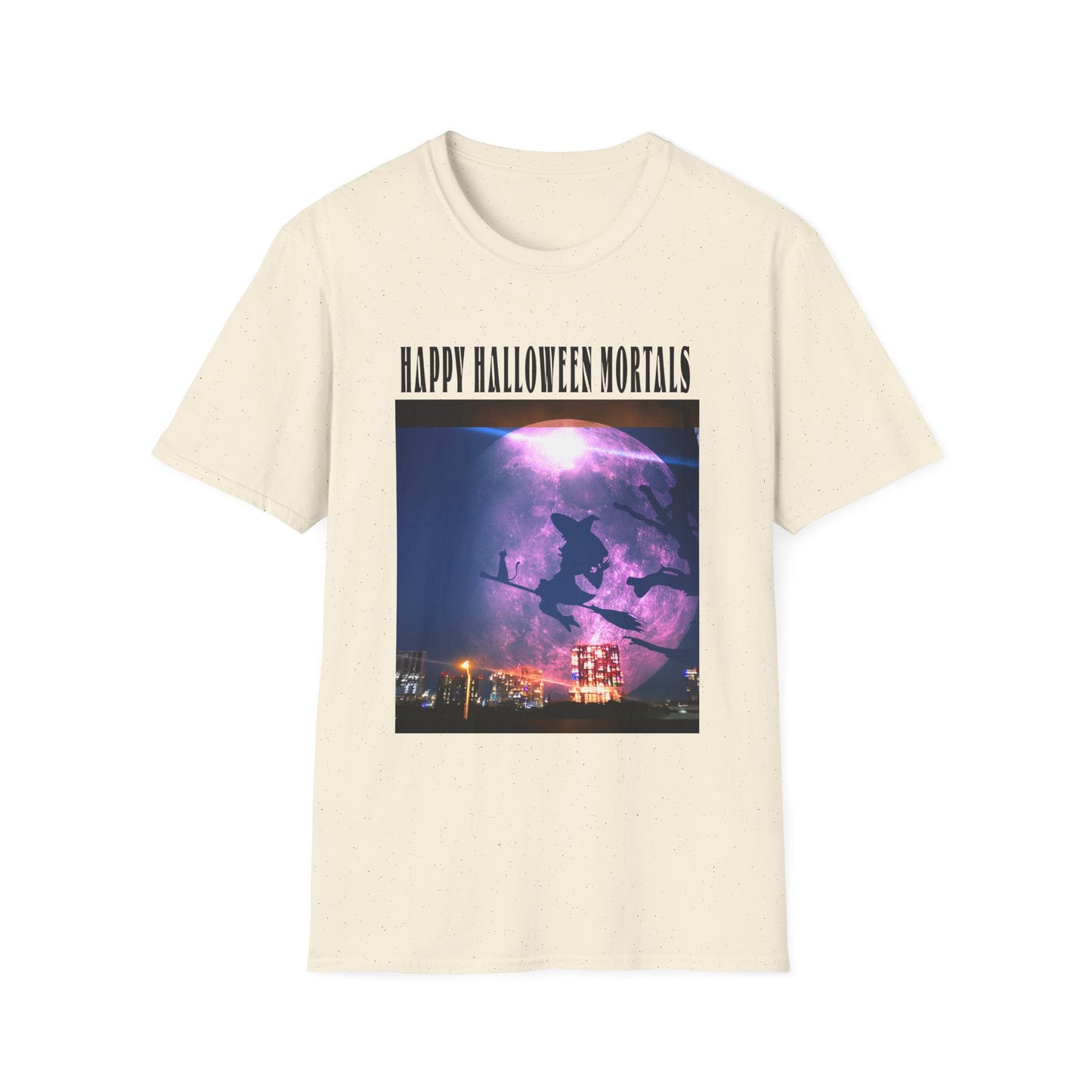 Halloween Graphic Tee, Witch Unisex Softstyle T-Shirt, Spooky Apparel, Trick or Treat Shirt, Halloween Gifts, Fall Fashion