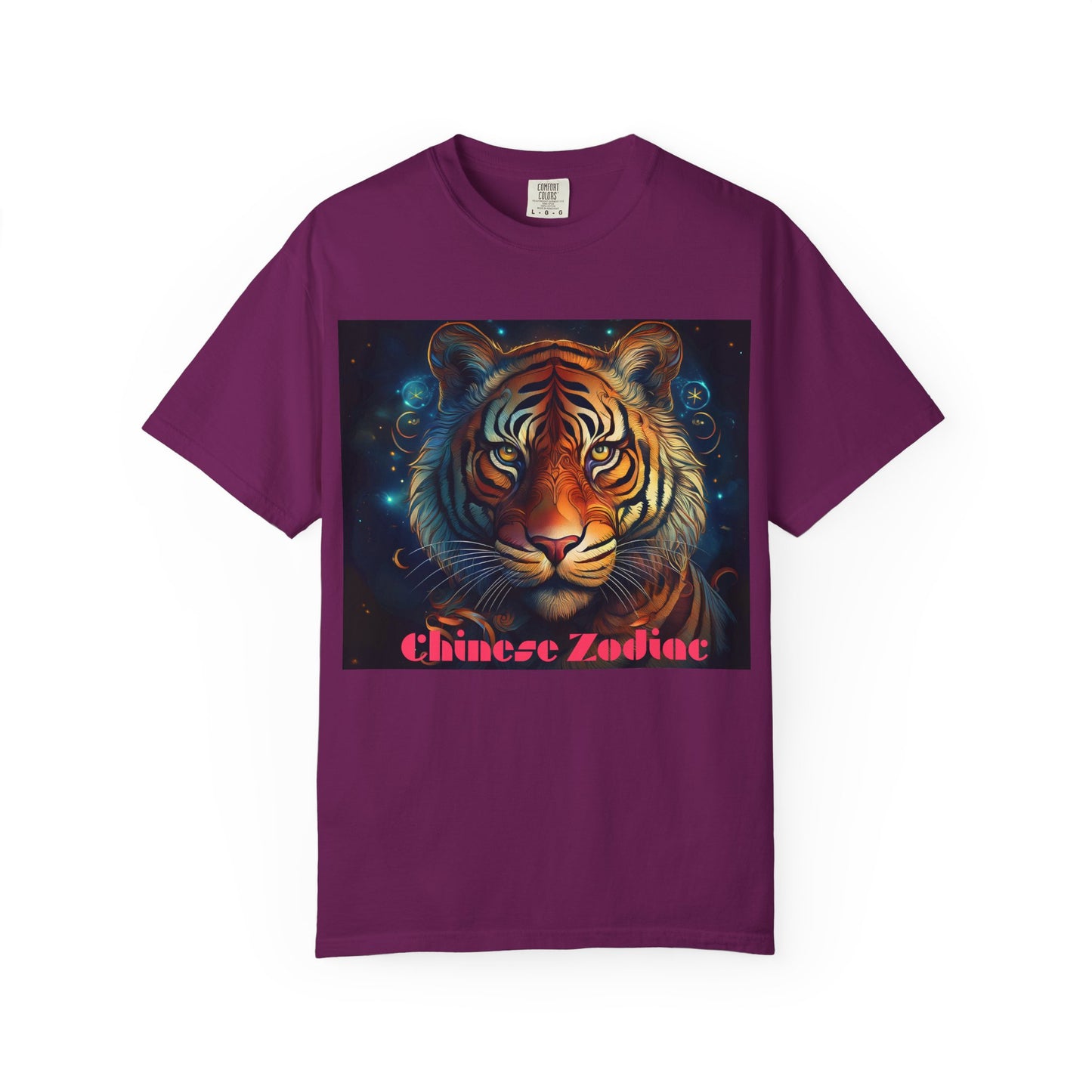 Chic Chinese Zodiac Tiger T-Shirt, Unisex Graphic Tee, Astrology Apparel, Zodiac Fashion, Year of the Tiger Shirt