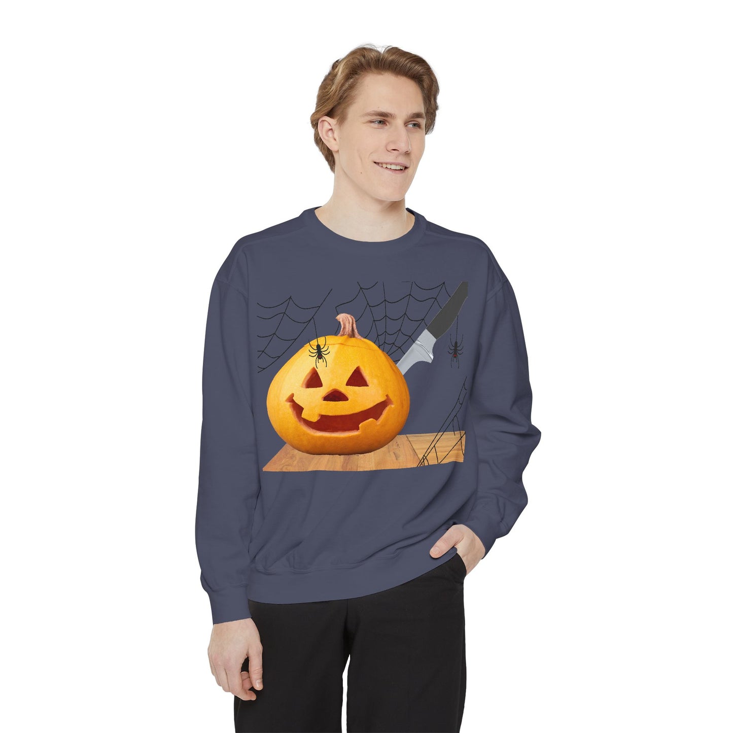 Spooky Pumpkin Sweatshirt, Halloween Apparel, Fall Fashion, Cozy Unisex Crewneck, Pumpkin Decor, Family Friendly Halloween