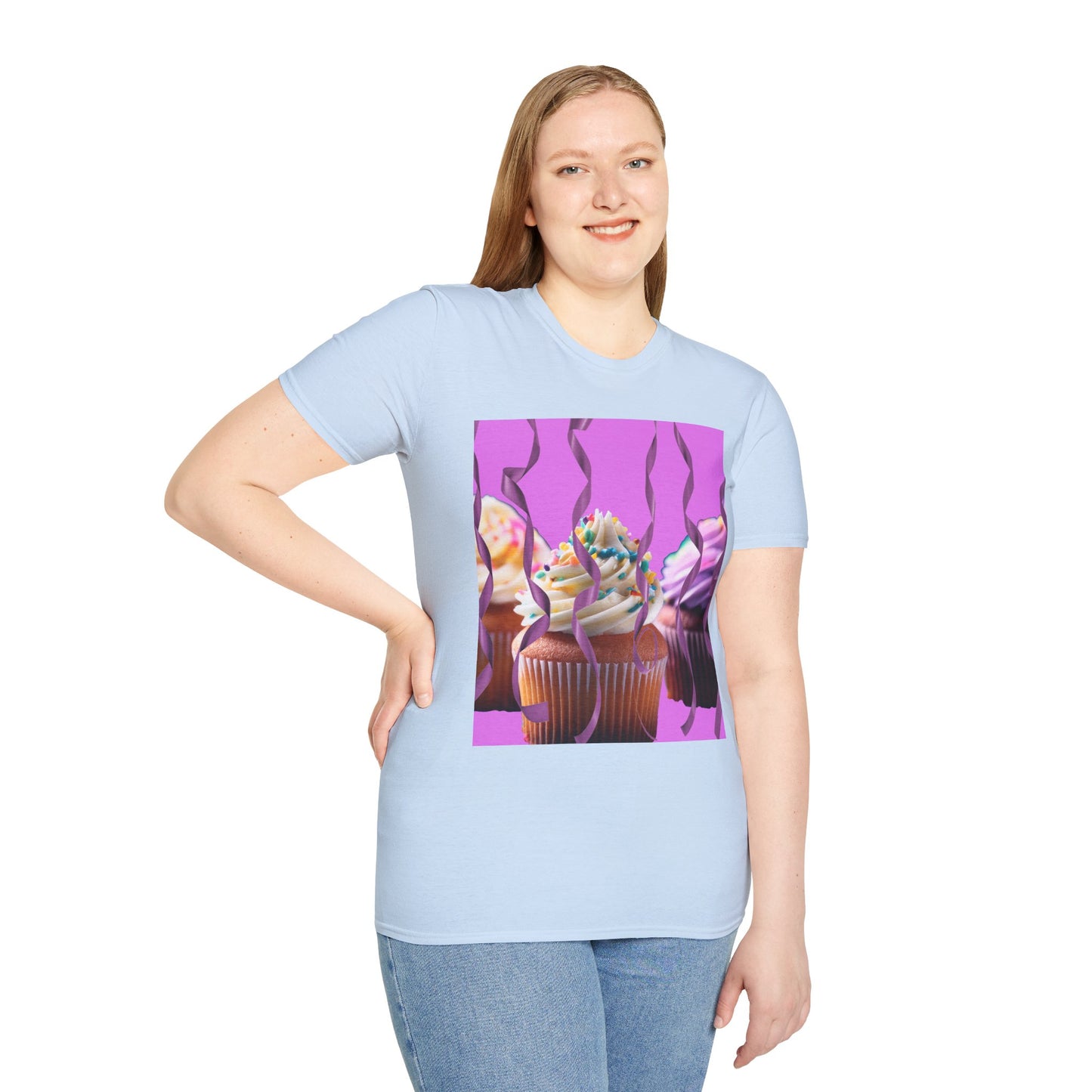 Colorful Cupcake Unisex T-Shirt | Sweet Treats Tee, Birthday Gift, Dessert Lover’s Apparel, Cute Food Shirt, Fun Casual Wear