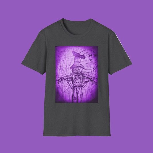 Purple Scarecrow Unisex Tee | Softstyle T-Shirt | Gothic Art