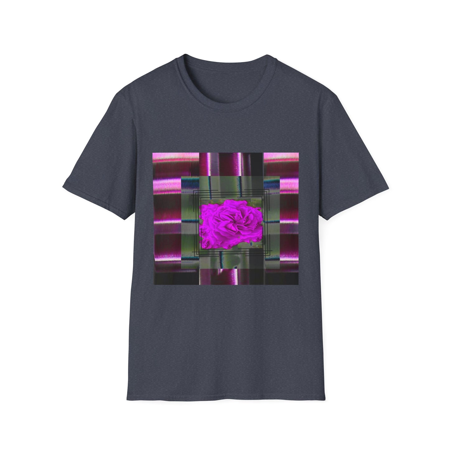 Vibrant Abstract Art T-Shirt, Trendy Graphic Tee, Softstyle Shirt, Unique Gift for Art Lovers, Casual Everyday Wear