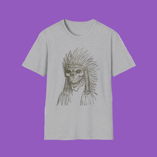 Skull Chief design unisex t-shirt