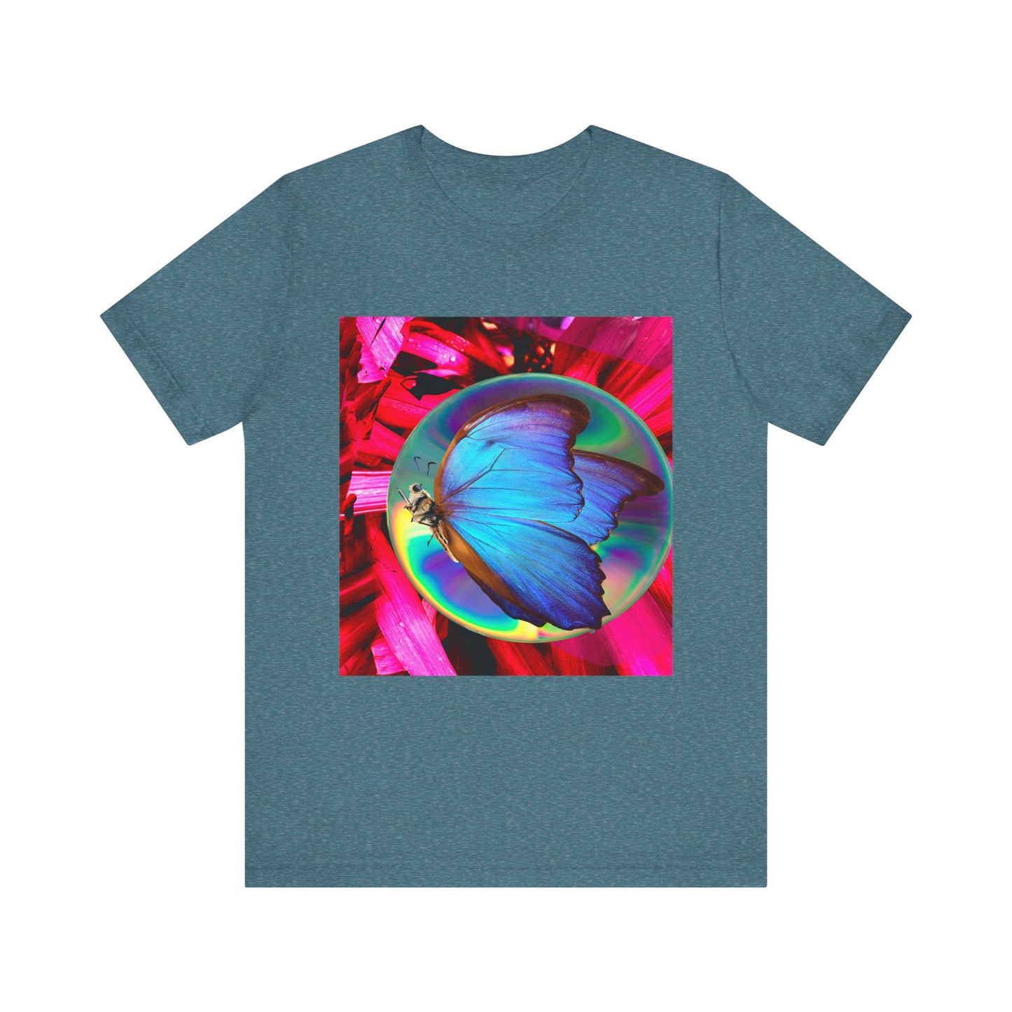Colorful Butterfly Graphic Tee, Butterfly Shirt, Unisex T-Shirt, Nature Lover Gift, Casual Summer Wear, Vibrant Art Tee