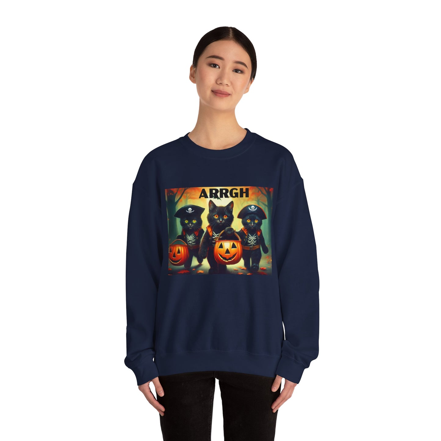 Pirate Cats Crewneck Sweatshirt - Halloween Costume