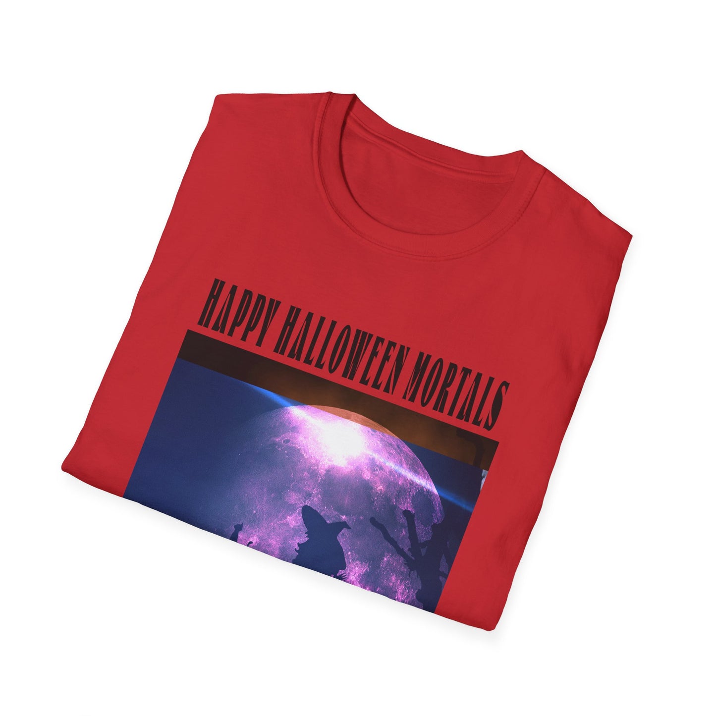 Halloween Graphic Tee, Witch Unisex Softstyle T-Shirt, Spooky Apparel, Trick or Treat Shirt, Halloween Gifts, Fall Fashion