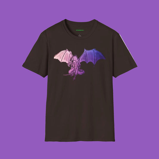 Fantasy Dragon Flight T-Shirt - Unisex Softstyle Tee