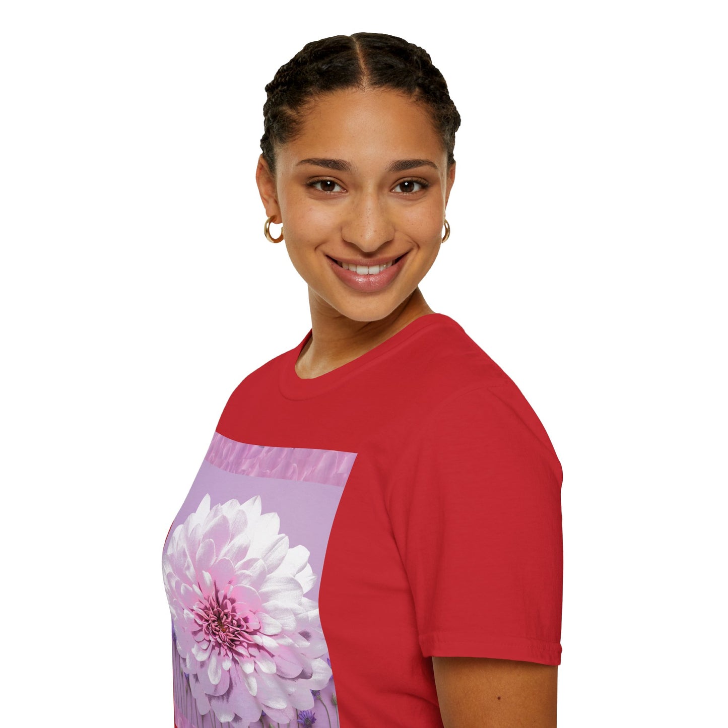 Pale Pink Flowers Abstract Unisex T-Shirt