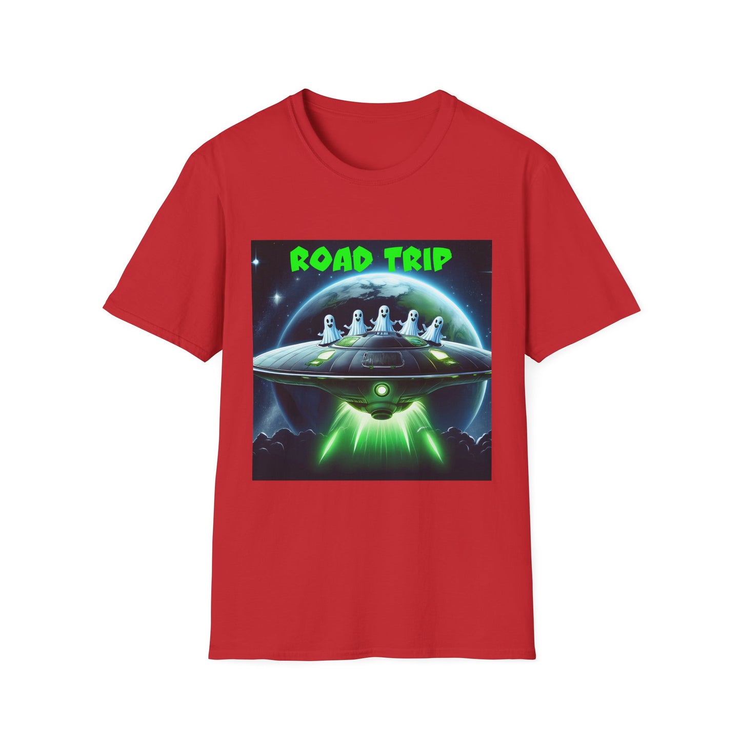 Retro Road Trip Alien T-Shirt | Unisex Graphic Tee, Space Adventure Shirt, Gift for Travelers, Cool Summer Tee, Road Trip Essentials