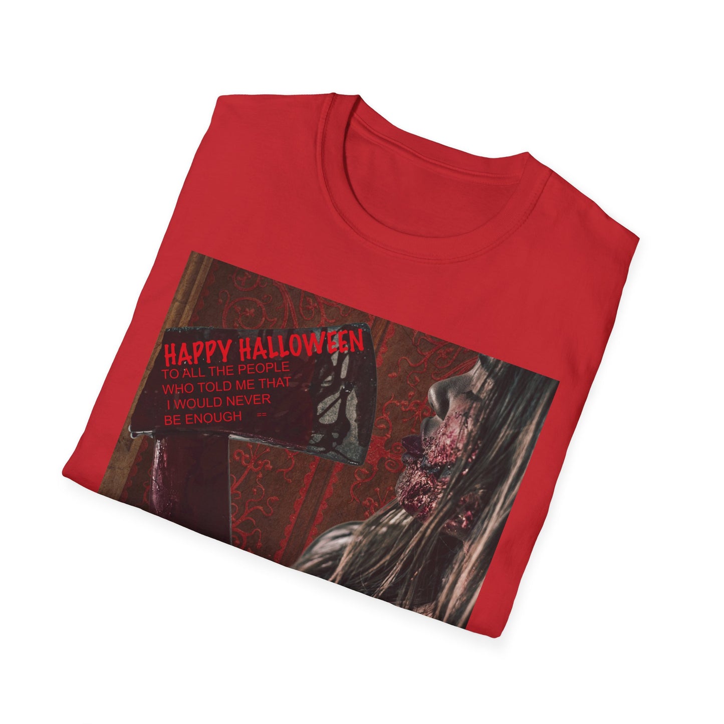 Halloween Horror Movie Axe Girl Unisex T-Shirt, Spooky Gift, Graphic Tee, Halloween Costume, Casual Wear, Men’s & Women’s Tee