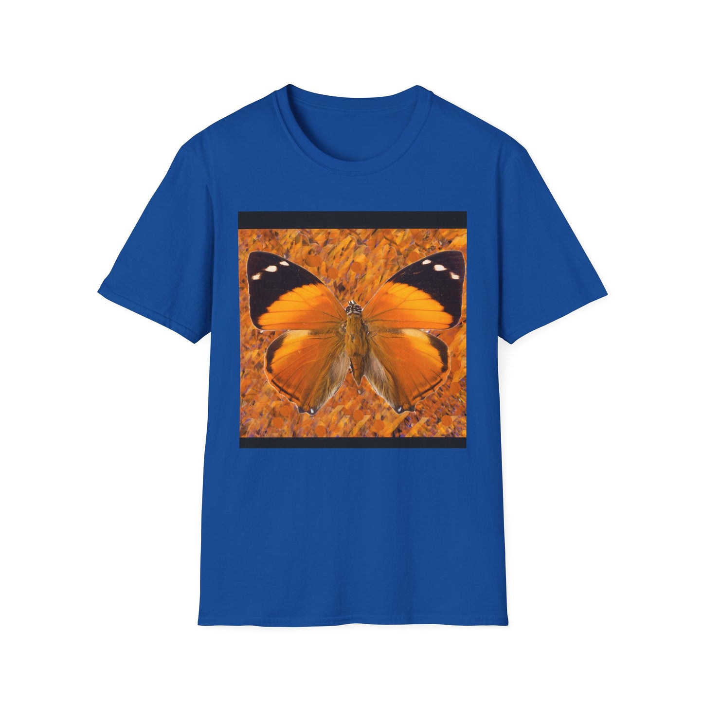 Butterfly Vibe Unisex Softstyle T-Shirt, Casual Wear, Nature Lover Gift, Eco-Friendly Apparel, Spring Fashion, Art Tee