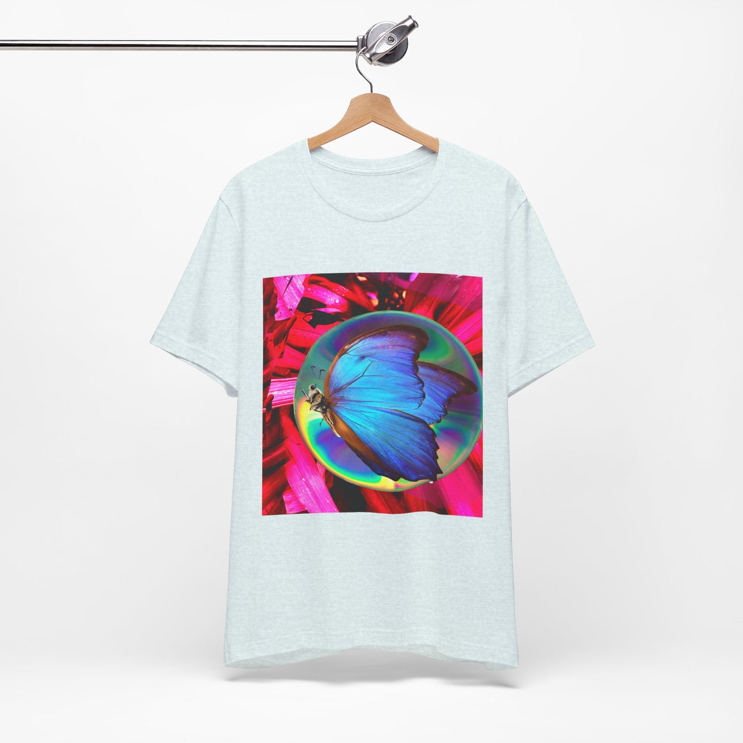 Colorful Butterfly Graphic Tee, Butterfly Shirt, Unisex T-Shirt, Nature Lover Gift, Casual Summer Wear, Vibrant Art Tee