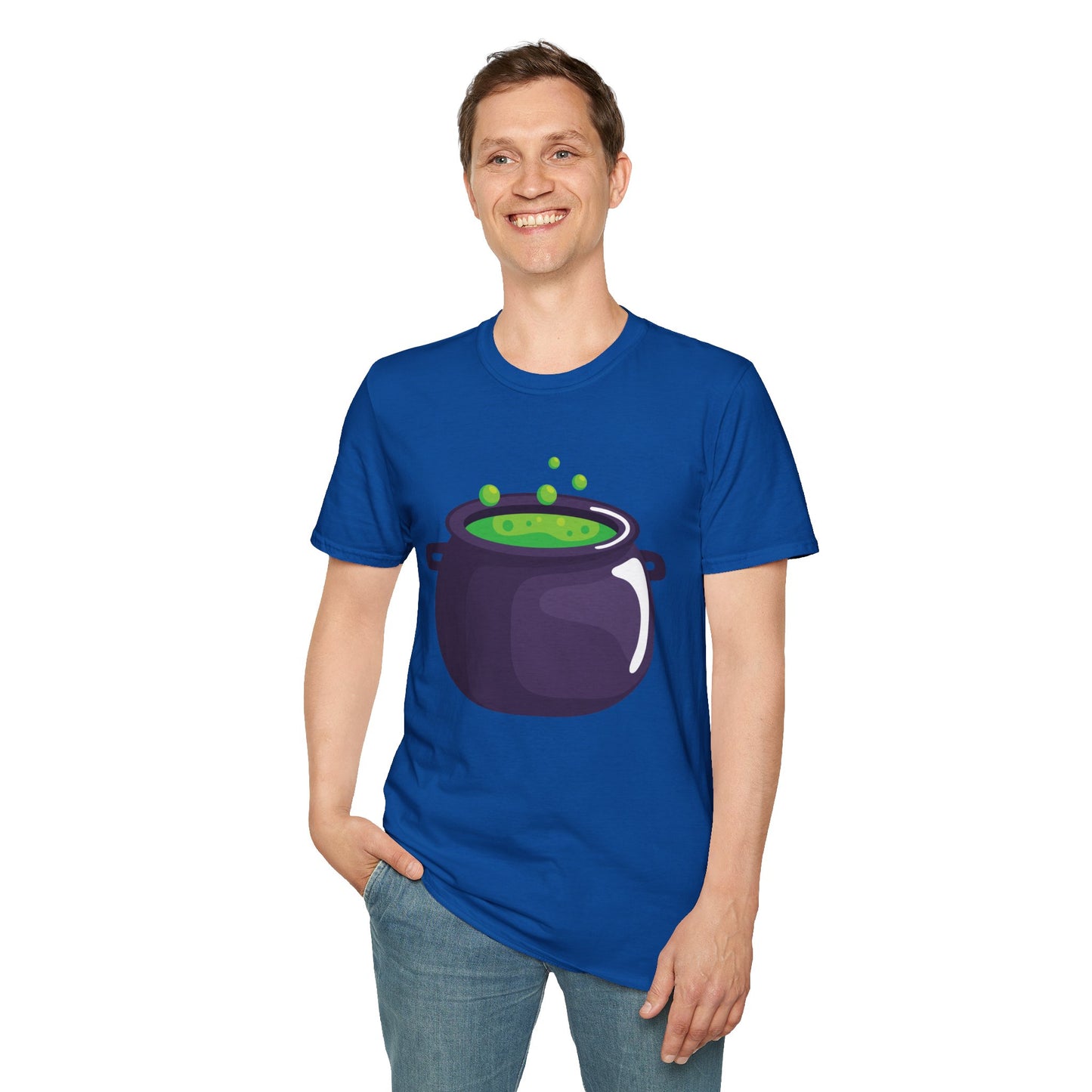 Halloween Potion Cauldron T-Shirt, Unisex Tee, Spooky Shirt, Witchy Apparel, Festival Wear, Halloween Costume