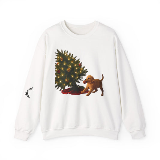 Christmas tree antics unisex Heavy Blend™ Crewneck Sweatshirt